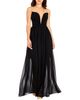 Dress The Population Dress the Population Eleanor Illusion Neck Plunge Bustier Chiffon Gown - 2