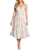 Dress The Population Dress the Population Elisa 3D Floral Applique V-Neck Dress - 1