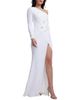 Dress The Population Dress the Population Francis One Shoulder Boucle 3D Floral Gown - 3