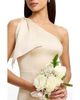 Dress The Population Dress the Population Georgina One Shoulder Bow Satin High Slit Gown - 3