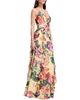 Dress The Population Dress the Population Jayden V-Neck Floral Print Cascade Ruffle Gown - 3