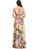 Dress The Population Dress the Population Jayden V-Neck Floral Print Cascade Ruffle Gown - 5