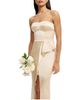 Dress The Population Dress the Population Kai Strapless Sweetheart Bustier Side Ruffle Gown - 5