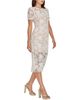 Dress The Population Dress the Population Lia Cap Sleeve 3D Floral Applique Midi Dress - 2