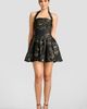 Dress the Population Dress the Population Lyssa Crink Taffeta Fit & Flare Party Dress - 4