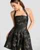 Dress the Population Dress the Population Lyssa Crink Taffeta Fit & Flare Party Dress - 5