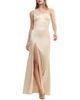 Dress The Population Dress the Population Magdalyn One Shoulder Satin High Slit Gown - 2