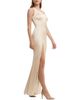 Dress The Population Dress the Population Magdalyn One Shoulder Satin High Slit Gown - 3