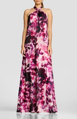 Dress the Population Dress the Population Maven Halter Maxi Gown