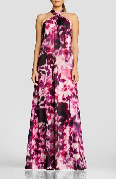 Dress the Population Dress the Population Maven Halter Maxi Gown