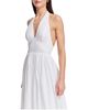 Dress The Population Dress the Population Nessie Halter Plunge V-Neck Lace Trim A-Line Gown - 3
