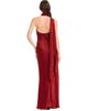 Dress The Population Dress the Population Olivia Halter High Neck Rose Print Rosette Gown - 4