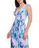 Dress The Population Dress the Population Sandra V-Neck Pleated Floral Gown - 6