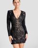 Dress the Population Dress the Population Selene Sequin V-Neck Minidress - 1