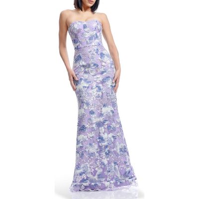 Dress the Population Dress the Population Sheridan Sequin Strapless Mermaid Gown