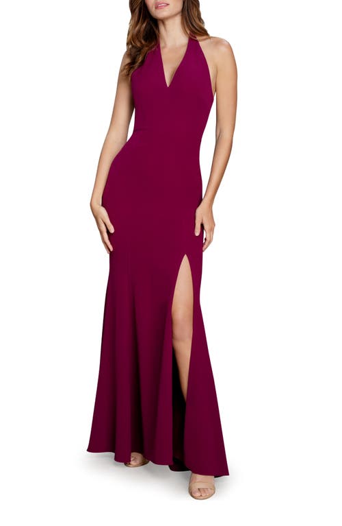 Dress the Population Dress the Population Shiloh Halter Trumpet Gown