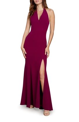 Dress the Population Dress the Population Shiloh Halter Trumpet Gown