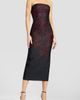 Dress the Population Dress the Population Viviana Metallic Floral Strapless Sheath Cocktail Dress - 1