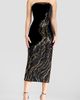 Dress the Population Dress the Population Viviana Sequin Velvet Cocktail Midi Dress - 1