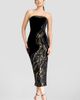 Dress the Population Dress the Population Viviana Sequin Velvet Cocktail Midi Dress - 4