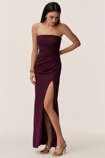 Dress The Population Jasmine Strapless Sheath Maxi Dress