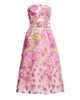 Dress The Population Women's Allegra Jacquard Strapless Midi-Dress - 7
