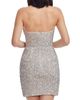 Dress The Population Women's Anica Sequin Pointed Bodice Strapless Minidress - 5