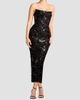 Dress The Population Women's Cosette Floral Sequin Strapless Midi Dress - 2