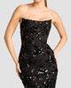 Dress The Population Women's Cosette Floral Sequin Strapless Midi Dress - 5