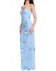 Dress The Population Women's Daisy Embroidered Floral Column Gown - 5