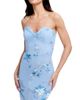 Dress The Population Women's Daisy Embroidered Floral Column Gown - 7