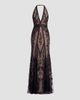 Dress The Population Women's Devin Floral Lace Halter Mermaid Maxi Dress - 1