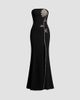 Dress The Population Women's Dion Embellished Mermaid Gown - 1