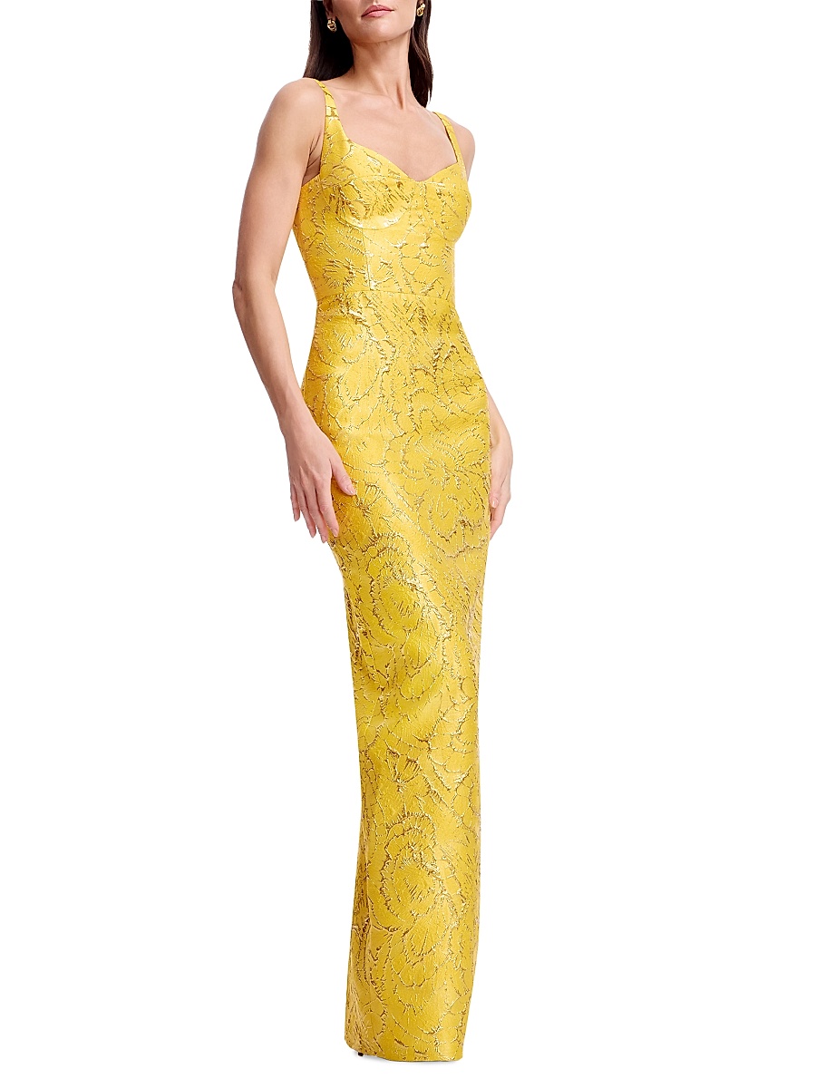 lace illusion dress LACE ILLUSION GOWN M