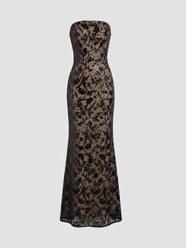 Dress The Population Women's Genesis Strapless Mermaid Gown