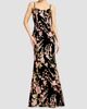 Dress The Population Women's Giovanna Floral Velvet Gown - 7