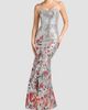 Dress The Population Women's Giovanna Sequined Embroidered Mermaid Gown - 6