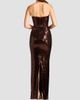 Dress The Population Women's Jasmine Sequined Ruched Strapless Gown - 3
