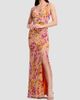 Dress The Population Women's Jordan Floral Ruched Mermaid Maxi Dress - 4