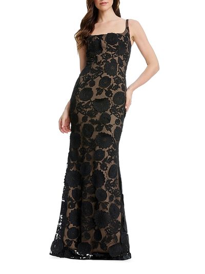 sachin and babi light blue dress Dress The Population Women's Claudette Embroidered Floral Cocktail Dress - Black