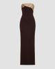 Dress The Population Women's Lorraine Rosette Strapless Gown - 8