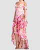 Dress The Population Women's Lumi Ruffled Floral High-Low Dress - 4