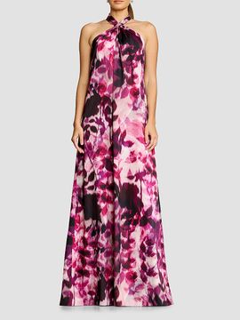 Dress The Population Women's Maven Halterneck Maxi Dress