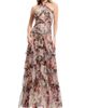 Dress The Population Women's Maya Floral Tiered Halter Maxi Dress - 3