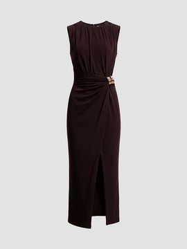 Dress The Population Women's Mikey Crepe Jersey Midi Dress