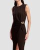 Dress The Population Women's Mikey Crepe Jersey Midi Dress - 4
