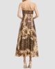 Dress The Population Women's Miranda Leopard-Print Sequin-Trim Satin Midi Dress - 3