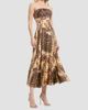 Dress The Population Women's Miranda Leopard-Print Sequin-Trim Satin Midi Dress - 4