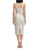 Dress The Population Women's Nicole Belted Floral Sequin Midi-Dress - 4