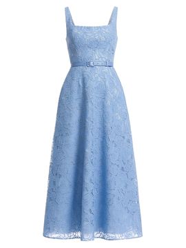 chinese dress ladies Dress The Population Elisa Sequin Embroidered Cocktail Midi Dress Blue